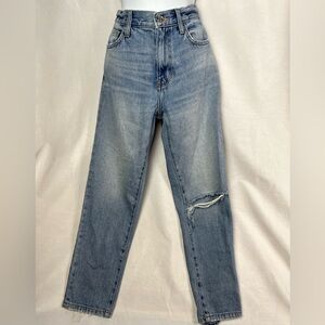 Current Elliott 2 Year Destroy Selvedge Jeans Sz 25